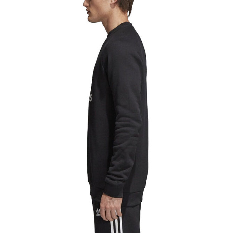 adidas originals Trefoil Warm-Up Crew Sweatshirt 'Black' CW1235