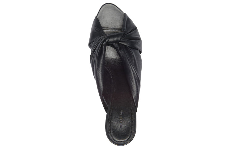 (WMNS) Balenciaga Small High Heels Black Slippers 617574WA2M01000