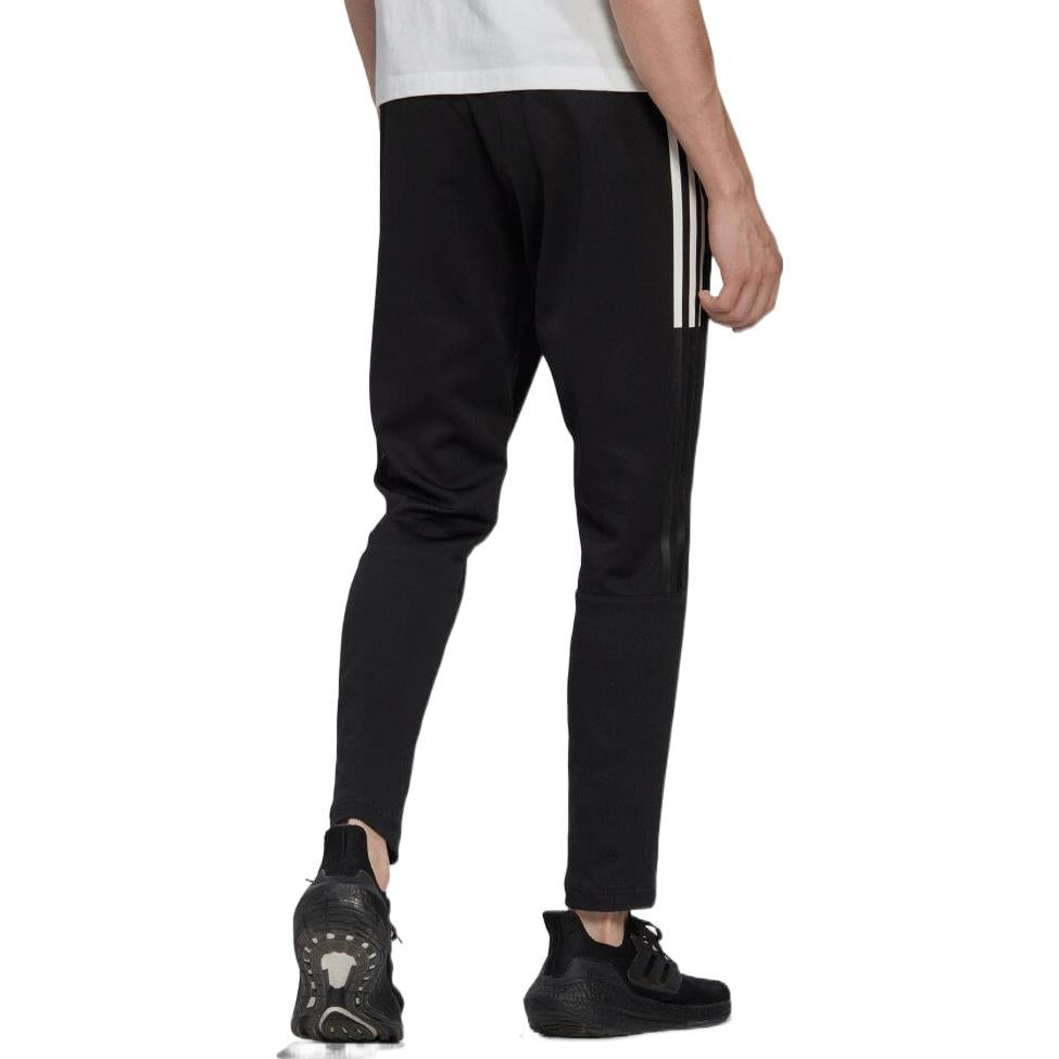Men's adidas Solid Color Stripe Straight Casual Sports Pants/Trousers/Joggers Black HG2064