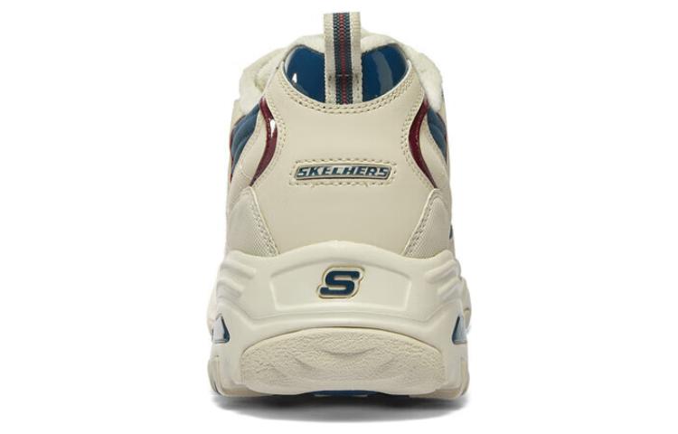 Skechers D'Lites Zip Along Shoes 'Beige Blue' 894269-NTNV