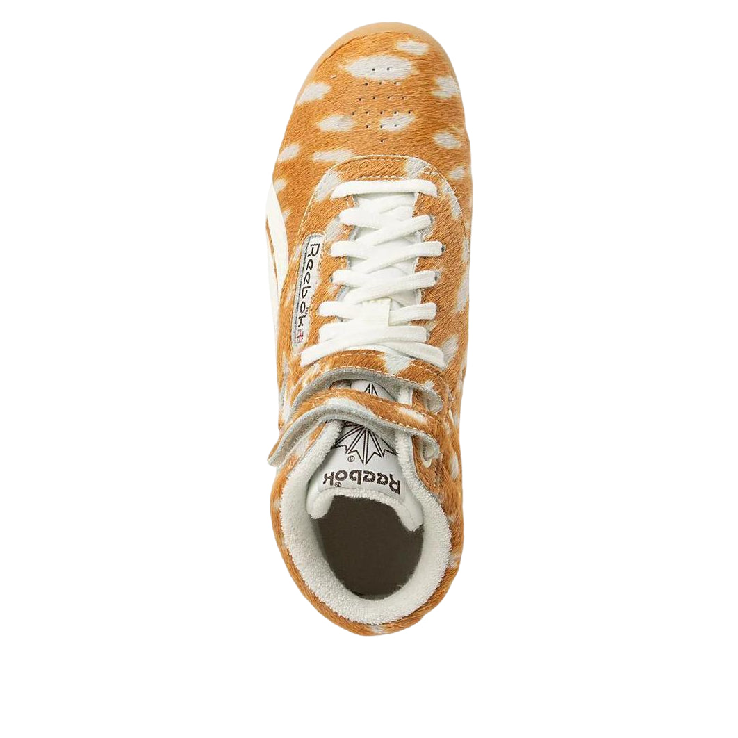 (WMNS) Reebok Freestyle Hi Shoes 'Doe Chalk Gum' 100263873