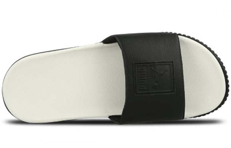 (WMNS) PUMA Platform Slide 'Black Whisper White' 366121-04