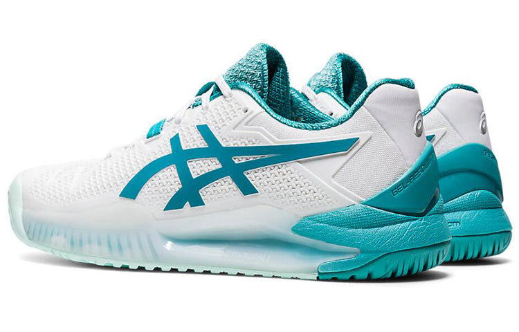 (WMNS) ASICS Gel Resolution 8 Wide 'White Lagoon' 1042A097-106