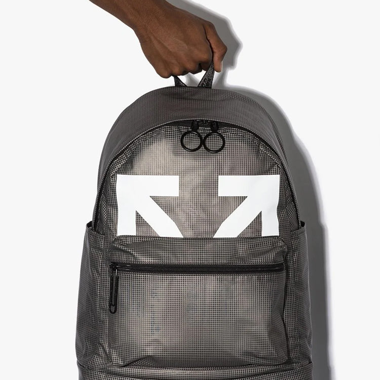 Off-White logo Printing Bag Pack Grey OMNB029E20PLA0011001