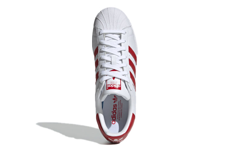 adidas Superstar 'Cloud White Scarlet' BD7420