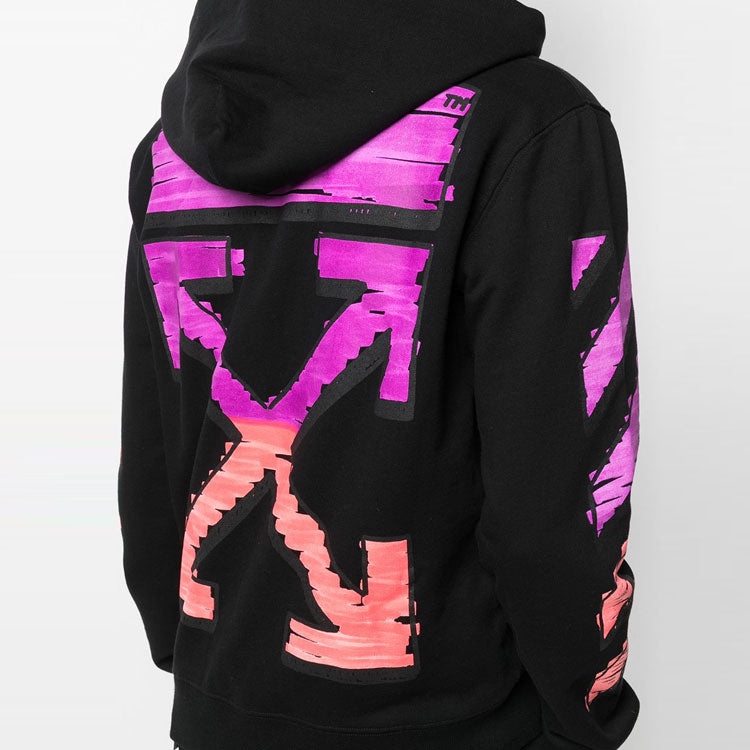 Off-White SS21 Gradient Zipper Classic Jacket Ordinary Version Black OMBE001R21FLE0021032