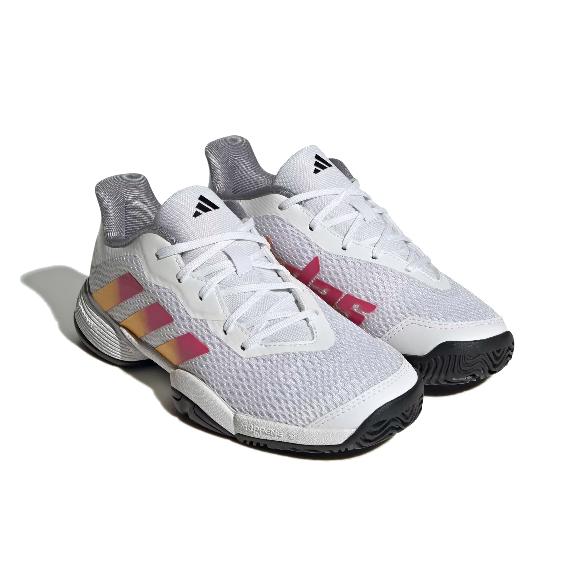 (GS) adidas Barricade 'White Lucid Fuchsia' HP9697