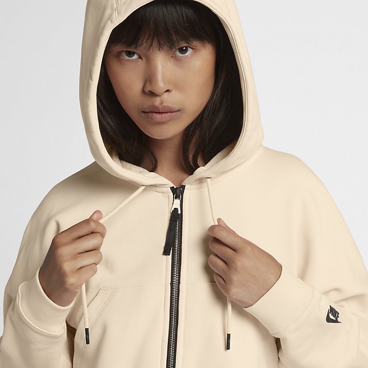 (WMNS) Nike Cropped Sports Jacket 'Tan' 923850-838