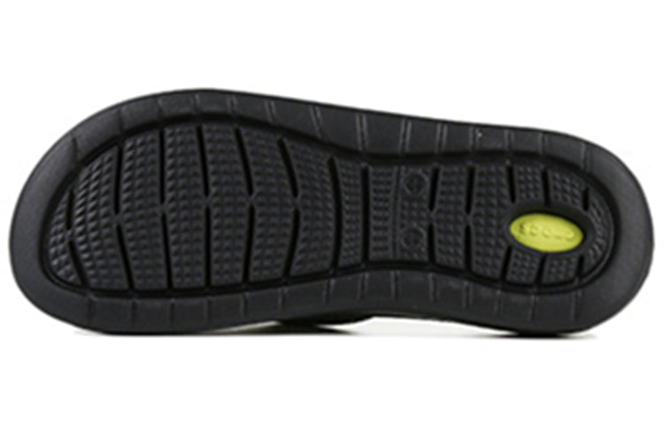 Crocs LiteRide Classic Sports Slippers Unisex Black Green 205941-060