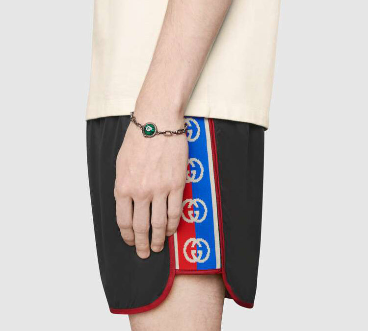 Gucci Retro Double G Webbing Shorts Unisex Black 577800-XHABJ-1082