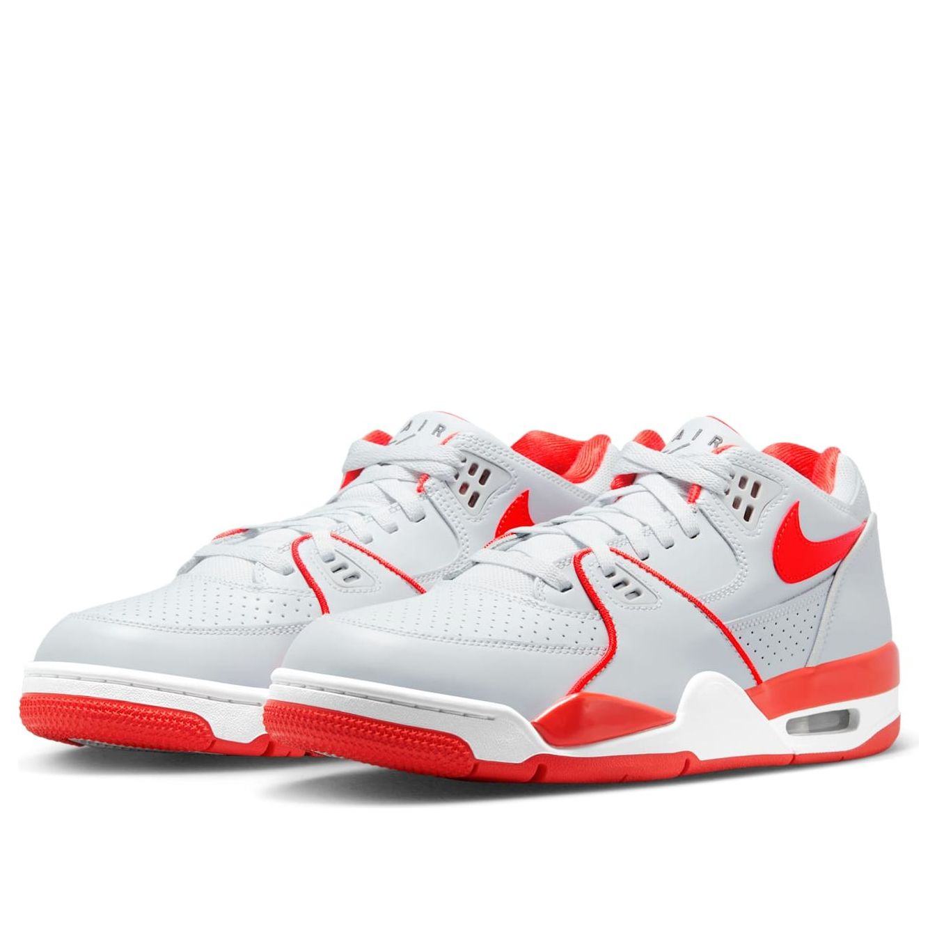 Nike Air Flight 89 Low 'Pure Platinum Picante Red' HJ4484-001