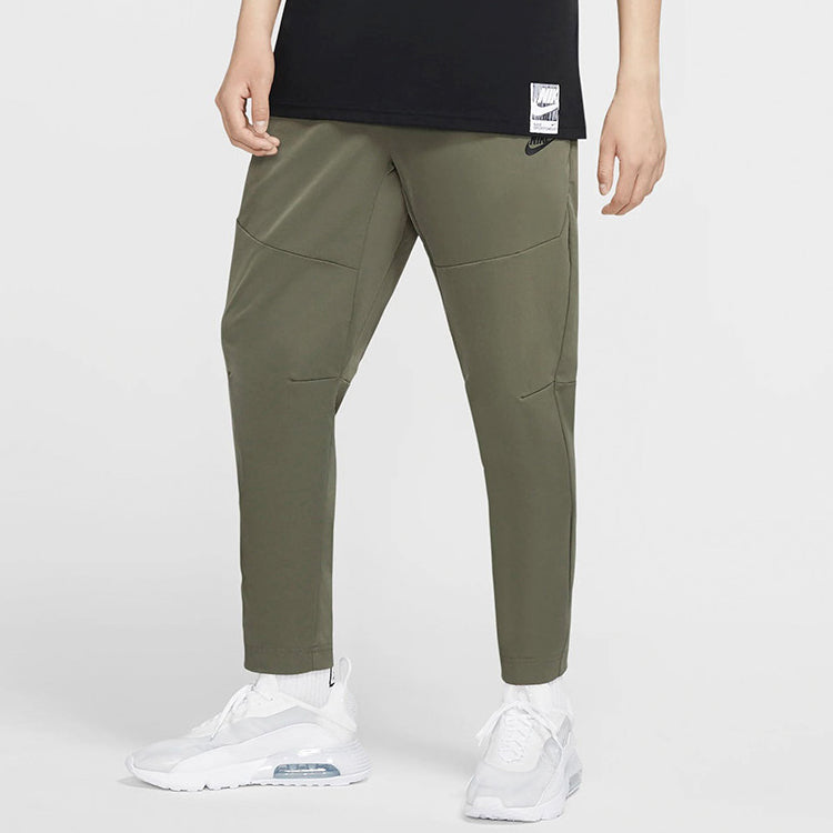 Nike Sportswear Straight Slim Fit Casual Sports Long Pants Green Army green CU4484-380