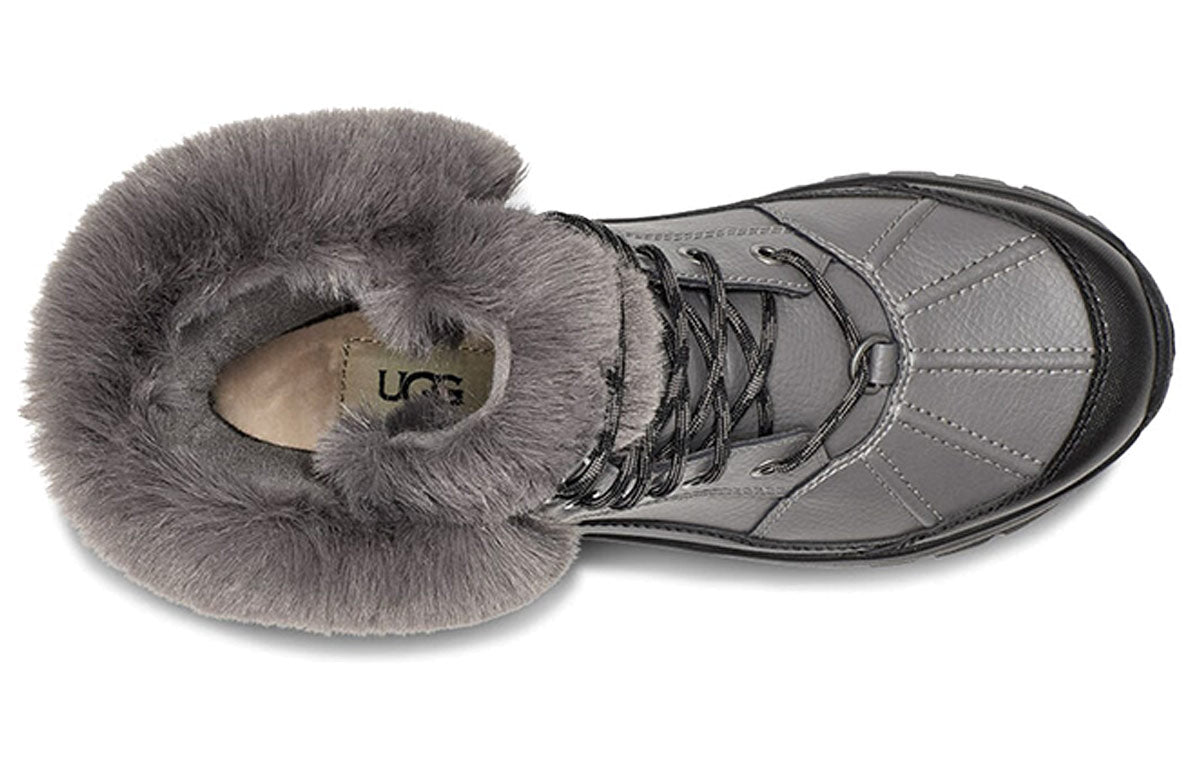 (WMNS) UGG Yose Fluff Snow Boots Dark Grey 1112328-DGRY