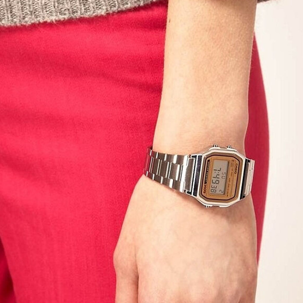 CASIO Vintage A158 Series 'Silver Brown' A158WEA-9