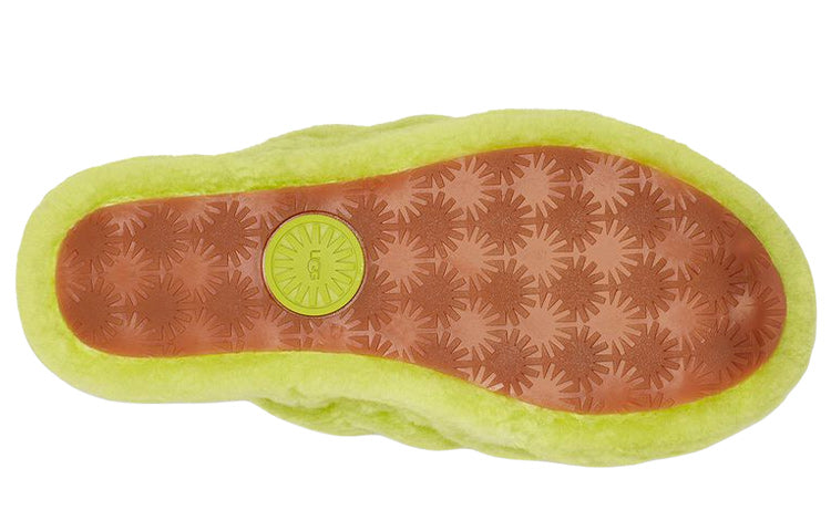 (WMNS) UGG Fluff Yeah Slide 'Key Lime' 1095119-KLM