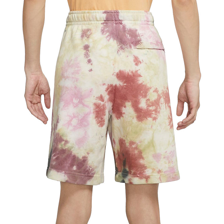 Nike Sportswear French Terry Casual Sports Shorts Camouflage Red CZ7855-638