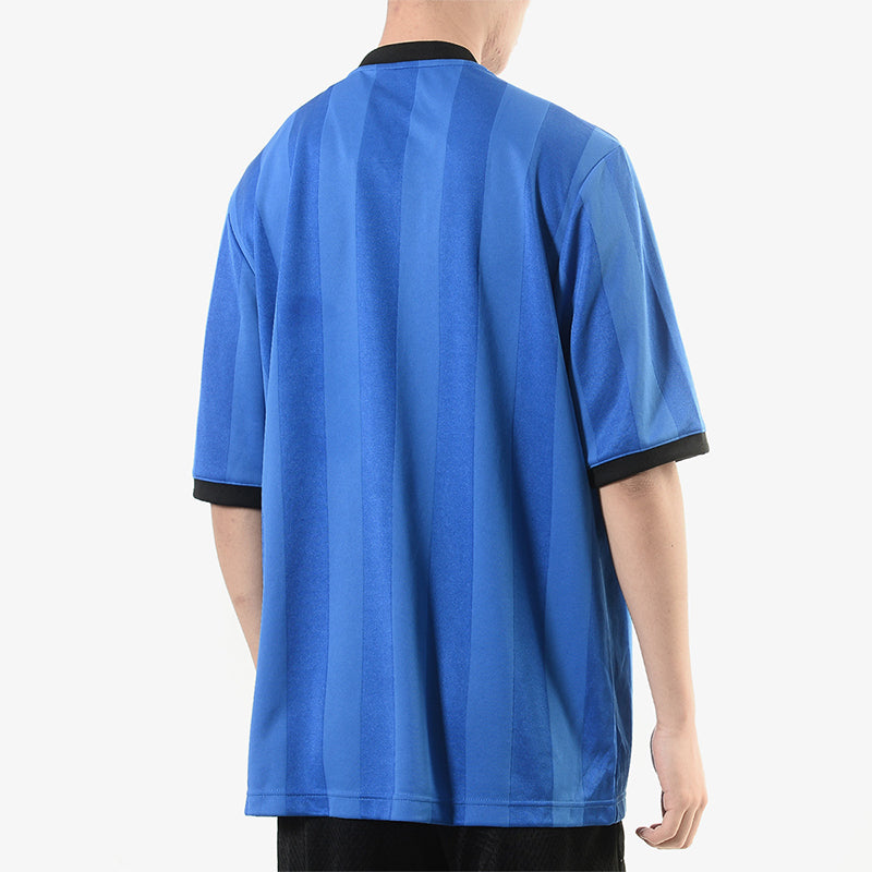 adidas Soccer/Football Sports Round Neck Short Sleeve Jersey Blue DU2656