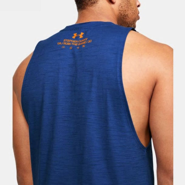 Under Armour SC30 Basketball Tank 'Blue Orange' 1351324-449