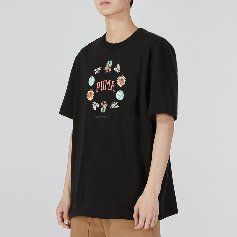 PUMA Downtown Graphic Tee 'Black' 535400-51