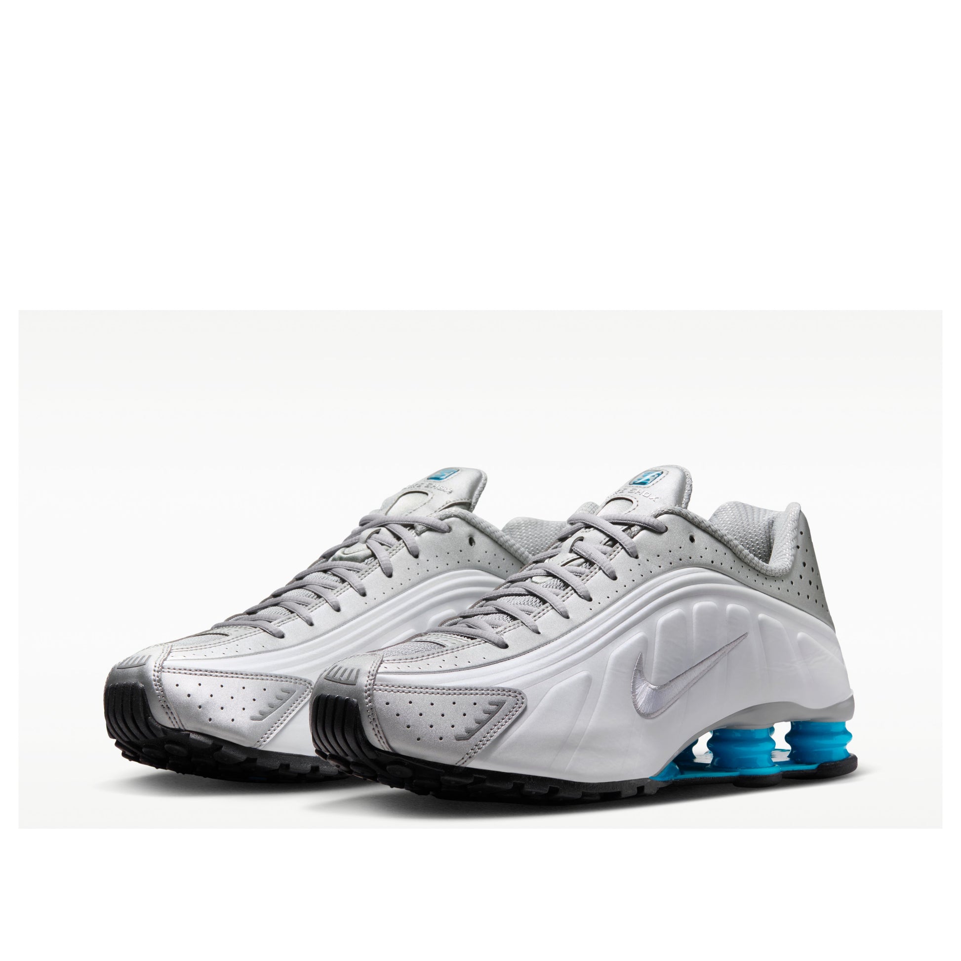 Nike Shox R4 'Metallic Silver White Blue Lagoon' HQ1988-005