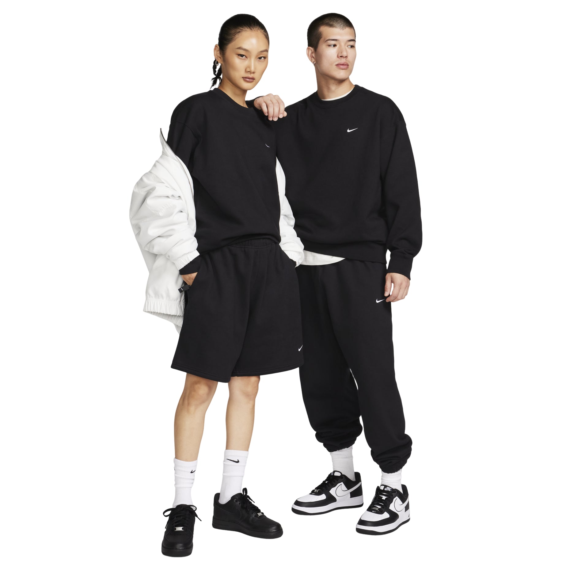Nike Solo Swoosh Crewneck Sweatshirt Asia Sizing 'Black' DX1362-010