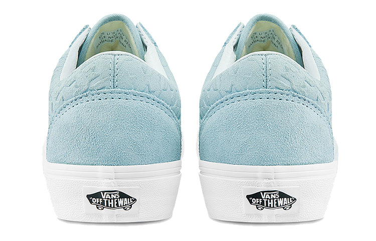 Vans Old Skool Breathable Lightweight Wear-resistant Low Tops Casual Skateboarding Shoes Blue Light Blue VN0A38G19HV