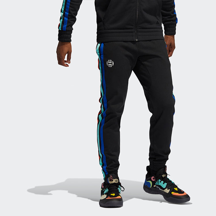 adidas Harden Fle Pant Basketball polar fleece Bundle Feet Sports Long Pants Black GP8111