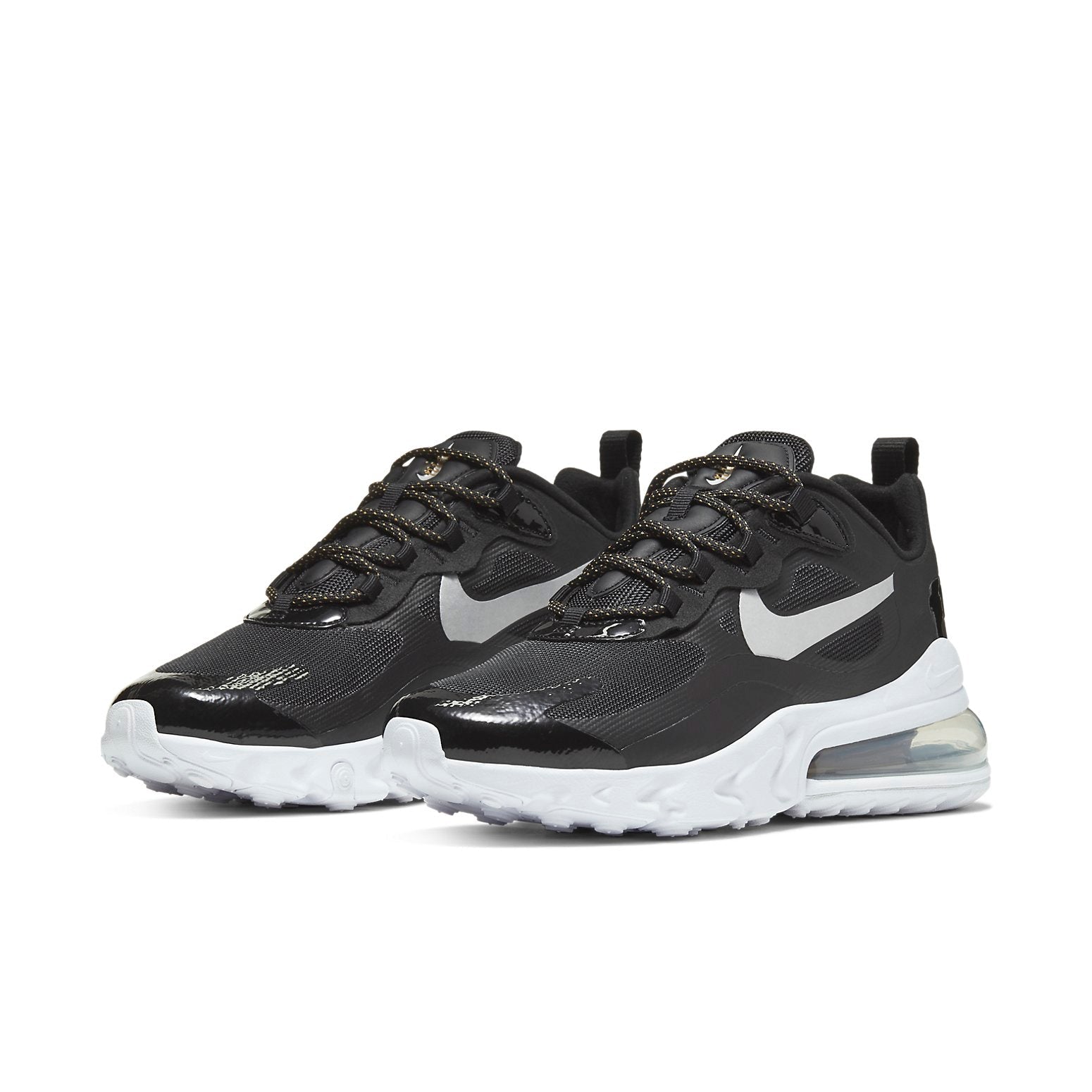 (WMNS) Nike Air Max 270 React 'Black Metallic Silver' CT3426-001