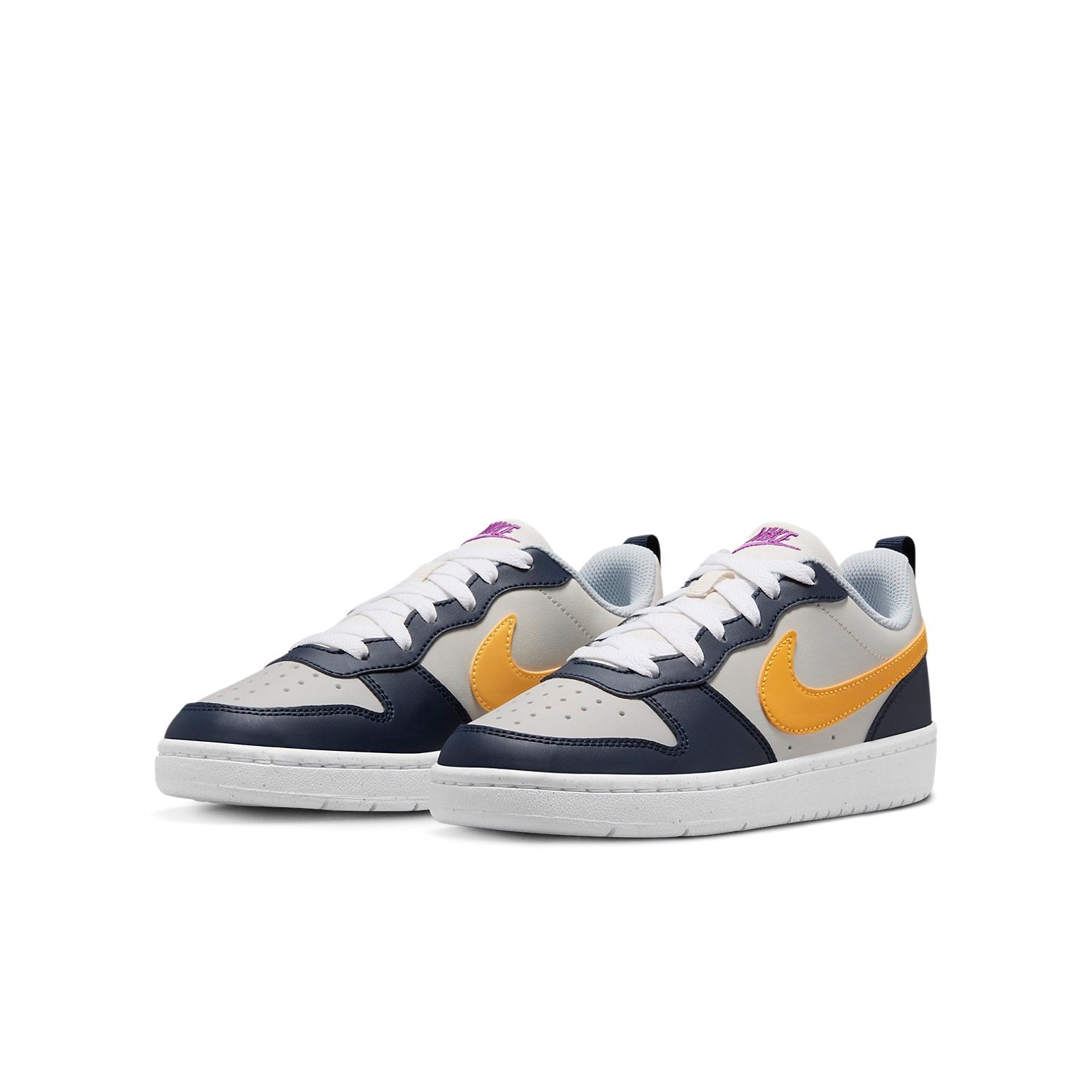 (GS) Nike Court Borough Low Recraft 'White Navy Gold' HJ3482-071