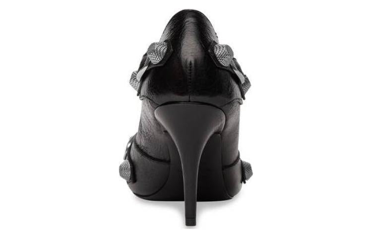 (WMNS) Balenciaga Cagole 90mm Pumps 'Black Arena Lambskin' 714252WAD4E1081