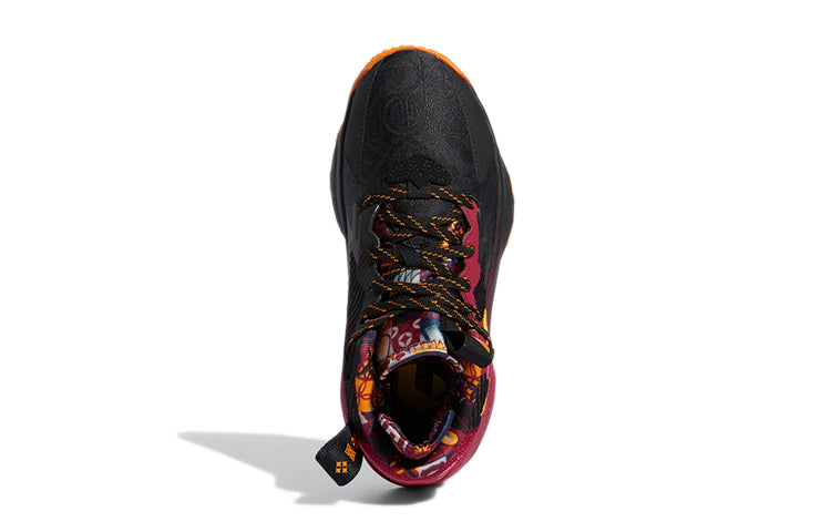 (GS) adidas Dame 8 J Black Red GW3862