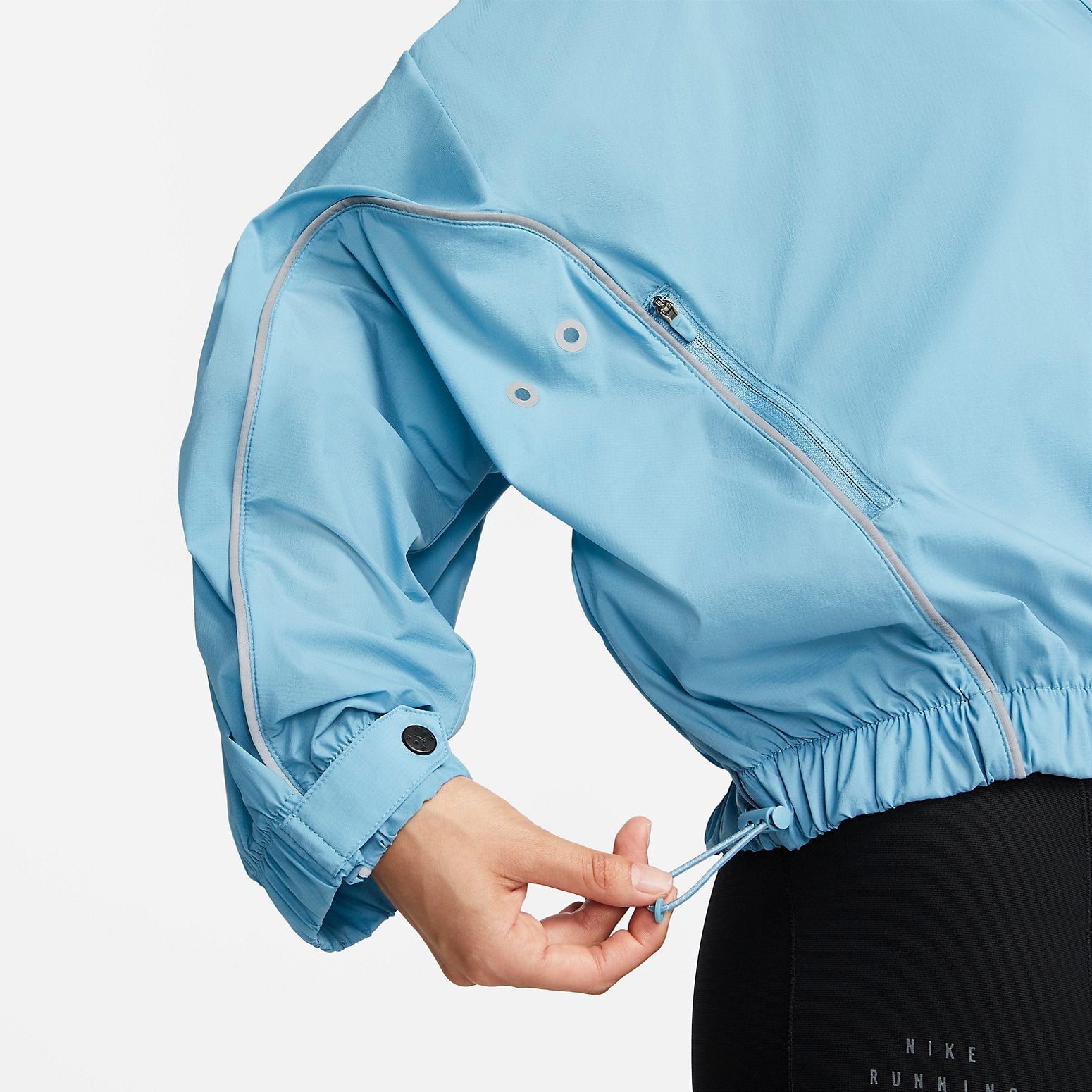 (WMNS) Nike Windbreaker Run Division Jacket Asia Sizing 'Blue' DQ5958-424
