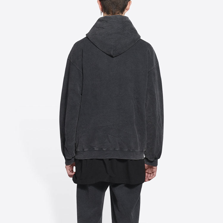 Balenciaga Sporty B Hoodie Medium Fit 'Black' 600583TLVA11070