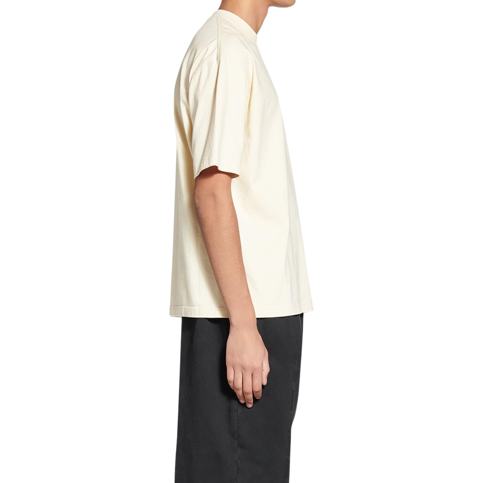 Balenciaga BB Paris Icon T-Shirt Medium Fit 'Light Beige Black' 612966TMVG79069