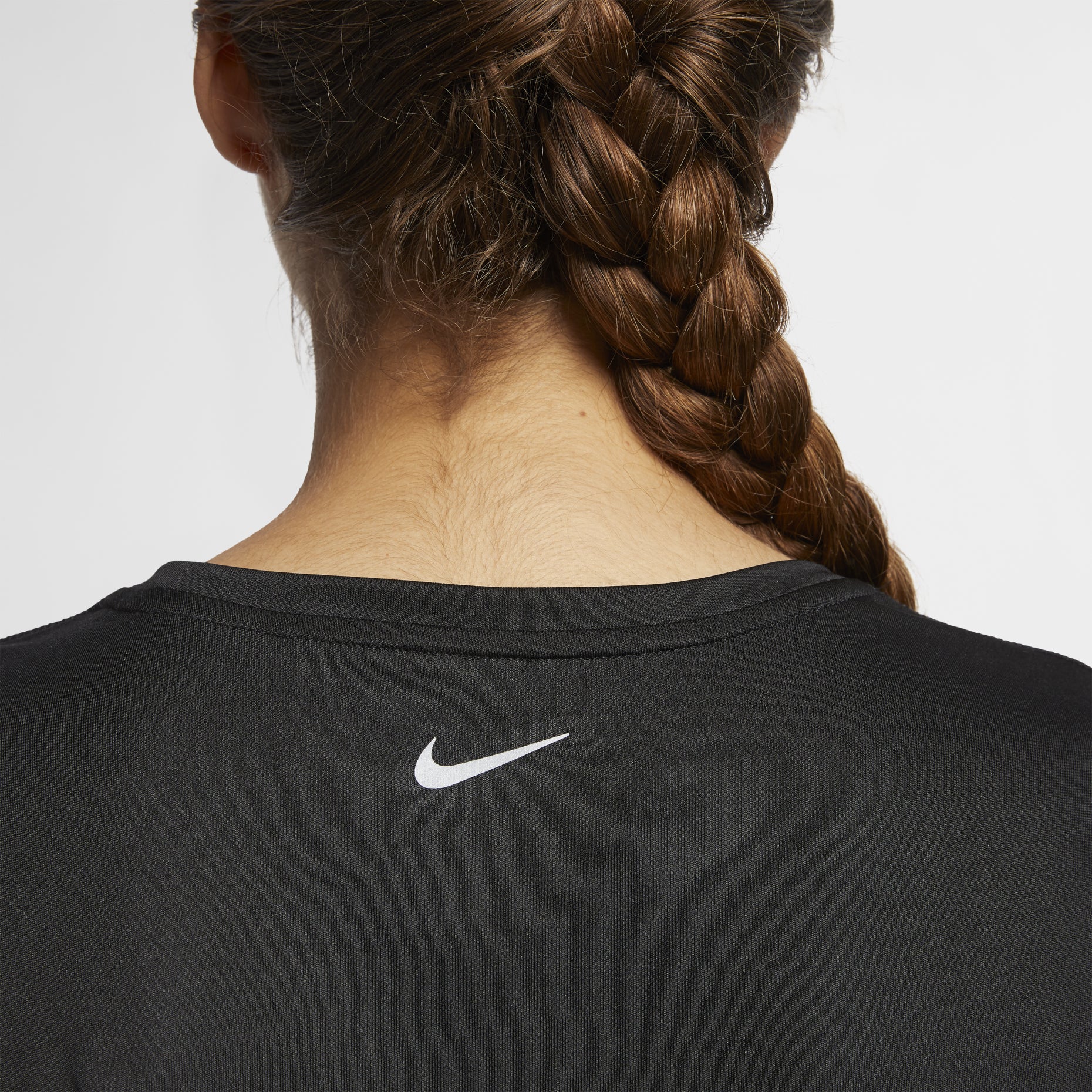 (WMNS) Nike Dri-FIT Sports Training Quick Dry Breathable Round Neck Short Sleeve Black T-Shirt AJ8122-010