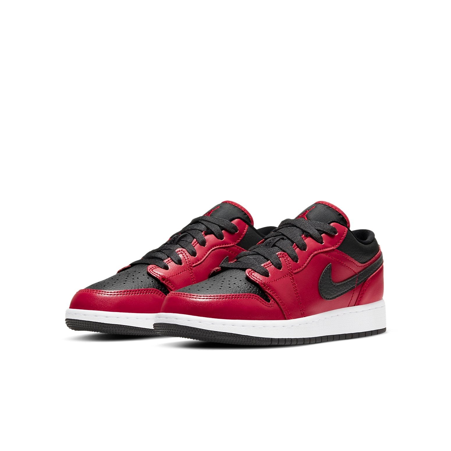 (GS) Air Jordan 1 Low 'Reverse Bred Pebbled' 553560-605