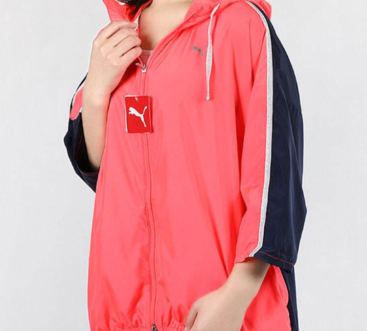 (WMNS) PUMA Sports Hooded Jacket Pink/Blue 519715-02