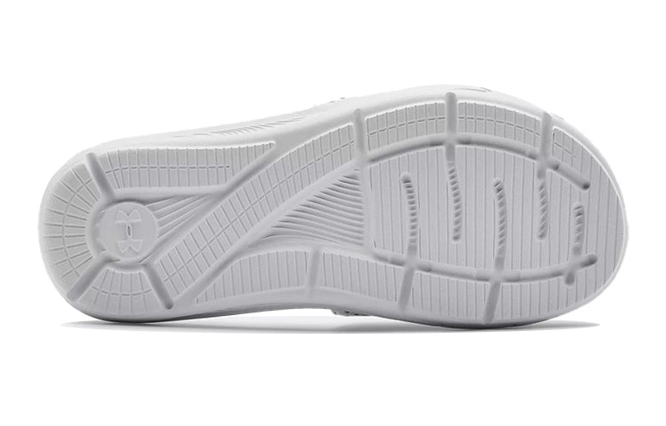 (GS) Under Armour Ignite 6 Slide 'White Black' 3022728-102