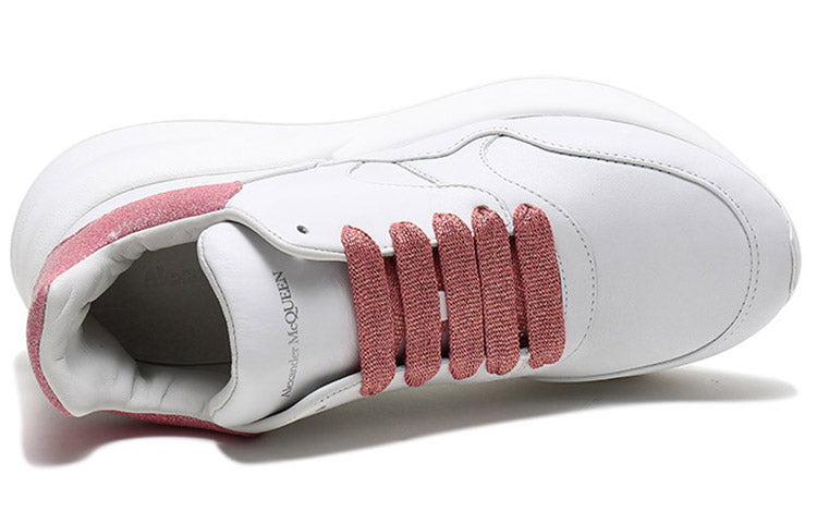 (WMNS) Alexander McQueen Sprint Runner Shoes 'White Pink' 586410WHXI59026