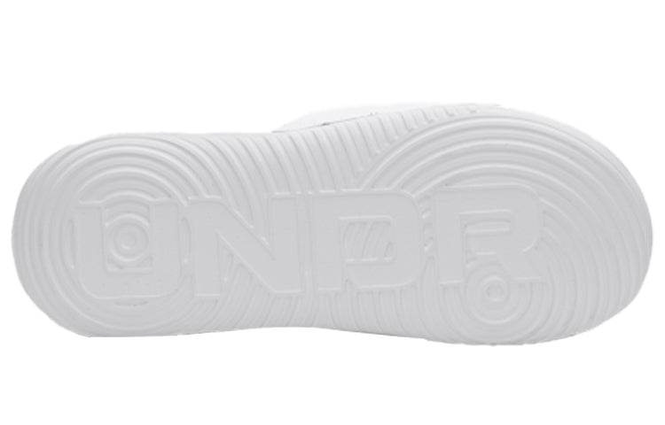 (WMNS) Under Armour Ansa Fixed Slides 'Triple White' 3023772-101