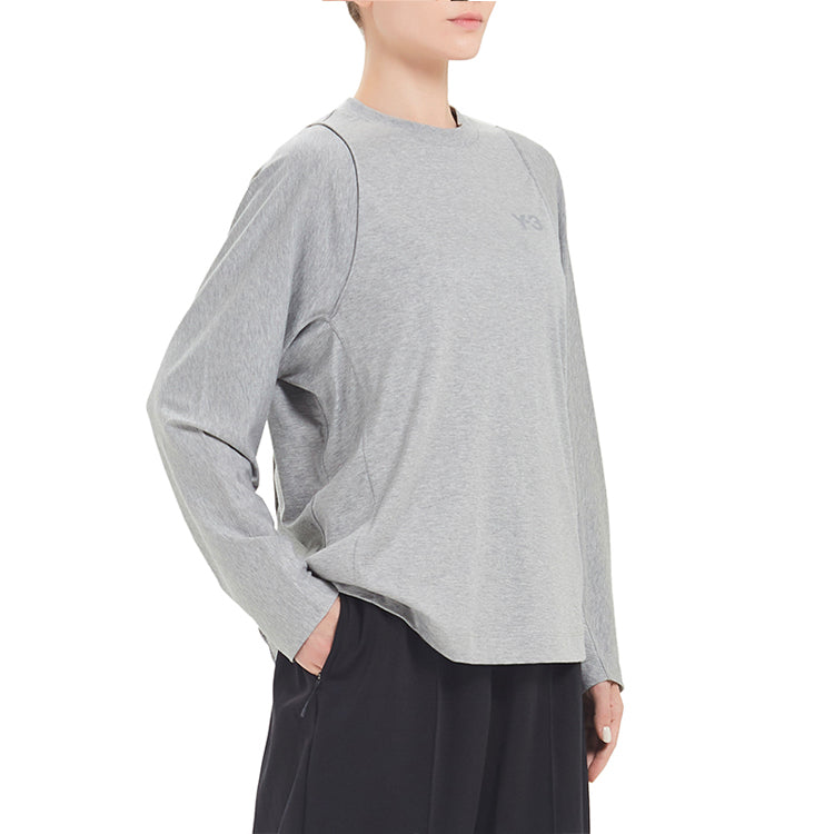 (WMNS) Y-3 Casual Round Neck Long Sleeves Gray GK4473