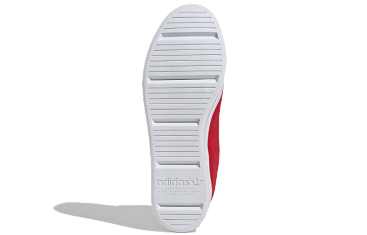 (WMNS) adidas originals Courtvantage Heel Logo 'Red White' FU6821