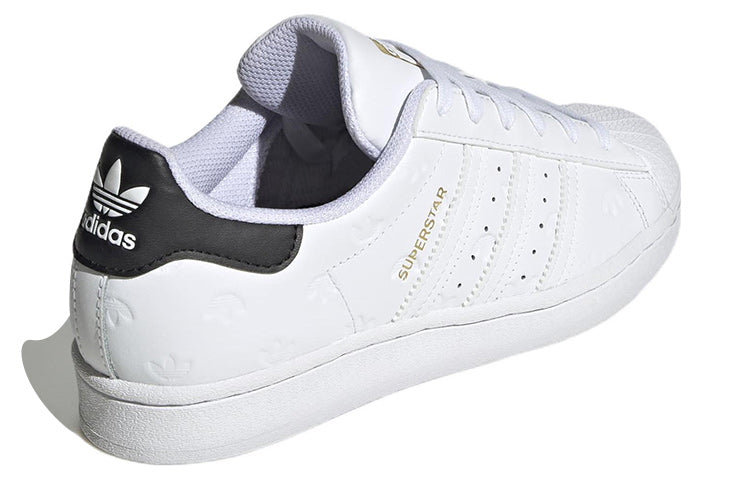 (WMNS) adidas originals Superstar 'Allover Debossed Trefoils White Black' HQ1936