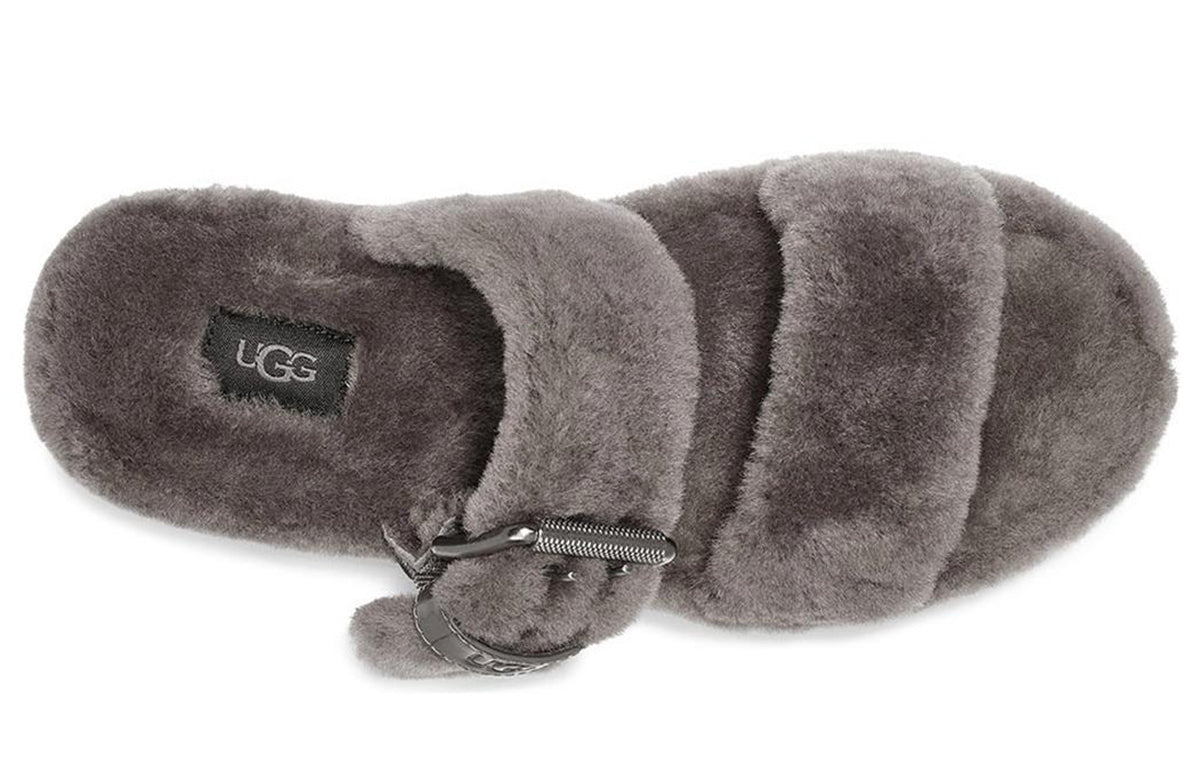 (WMNS) UGG Fuzz Yeah 'Grey' 1104662-CHRC