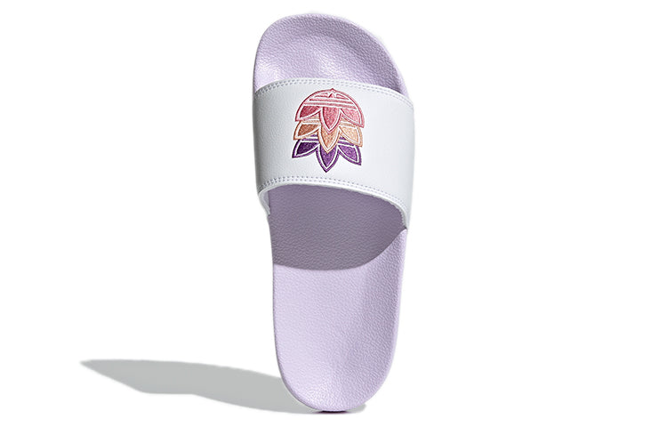 (WMNS) adidas originals Adilette Lite 'White Purple' GZ8144