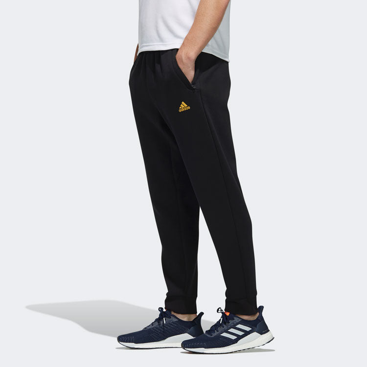 adidas CNY Pt limited Metallic Detail Elastic Waistband Sports Pants Black FM9274