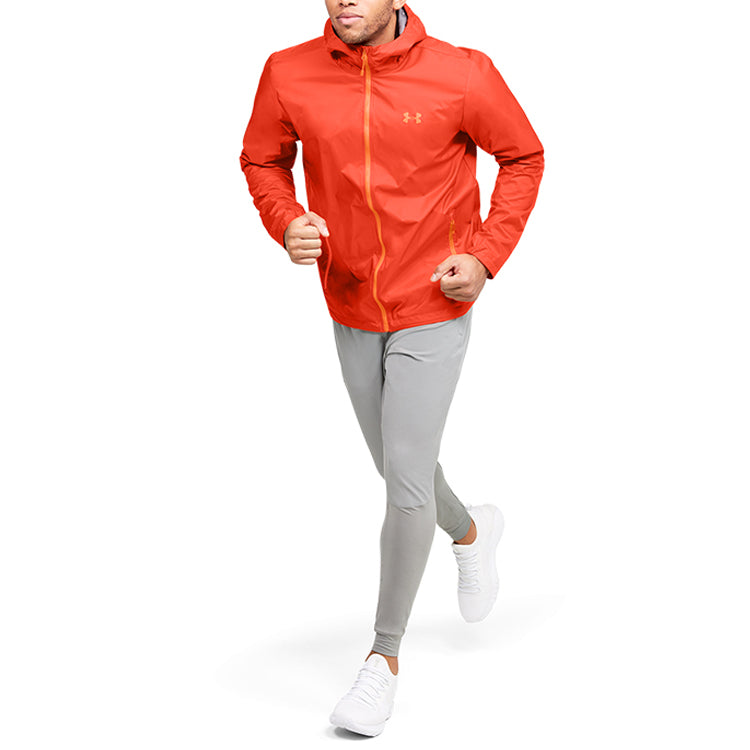 Men's Under Armour Forefront Rain Training Sports Jacket Red 1321439-856