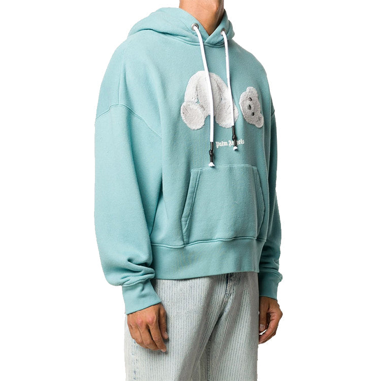 Palm Angels Ice Bear Hoodie 'Aquamarine' PMBB058E20FLE0045001