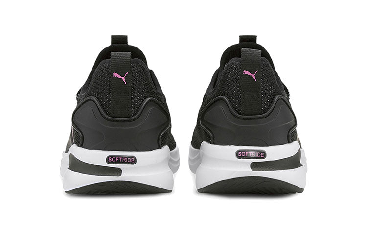 (WMNS) PUMA Softride Rift Knit 'Black White Pink' 194069-01