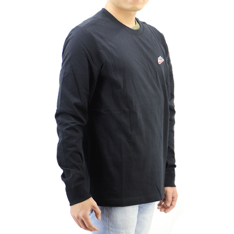 Nike Sportswear Heritage Casual Round-neckLong-sleeveTee Men Black CJ8439-010